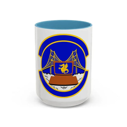 349 Force Support Squadron AFRC (U.S. Air Force) Accent Coffee Mug 15oz Light Blue - Go Mug Yourself