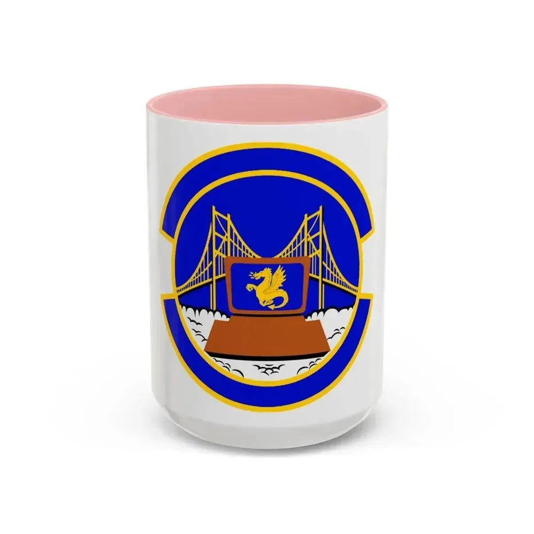 349 Force Support Squadron AFRC (U.S. Air Force) Accent Coffee Mug 15oz Pink - Go Mug Yourself