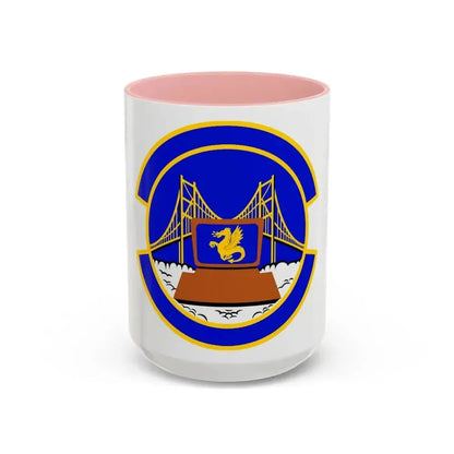 349 Force Support Squadron AFRC (U.S. Air Force) Accent Coffee Mug 15oz Pink - Go Mug Yourself