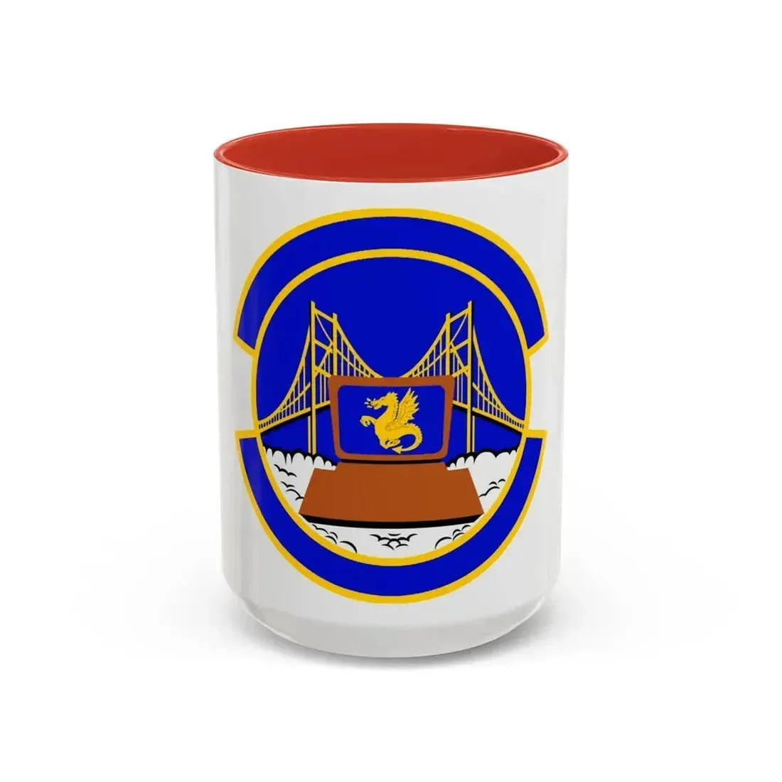 349 Force Support Squadron AFRC (U.S. Air Force) Accent Coffee Mug 15oz Red - Go Mug Yourself