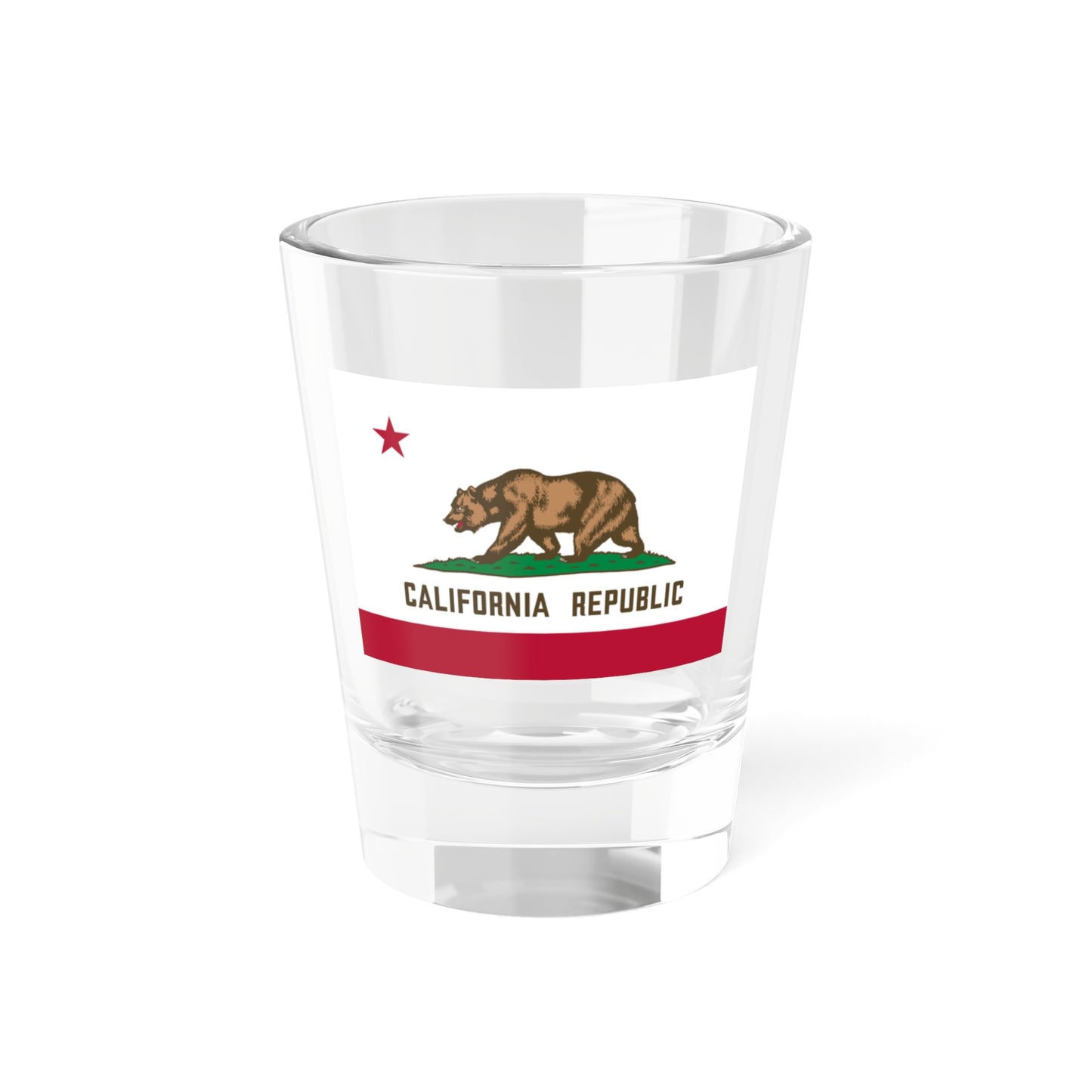 Flag of California 3-2 (United States) Shot Glass 1.5oz