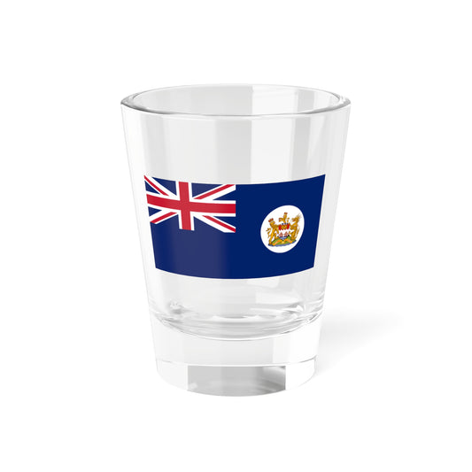 Flag of Hong Kong 1959-1997 (China) Shot Glass 1.5oz