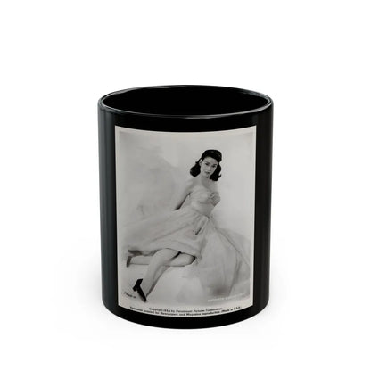 Kathryn Grant #104 (Vintage Female Icon) Black Coffee Mug-11oz-Go Mug Yourself