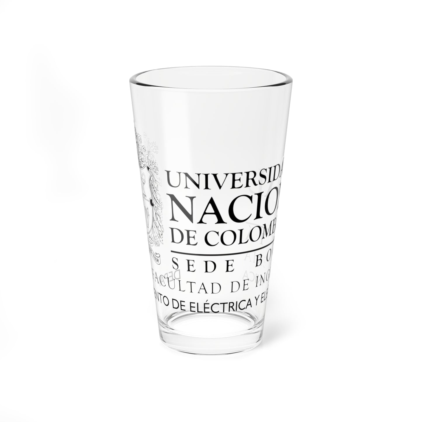 UNAL Aplicación Dep Elect (Colombia) (Coat of Arms) Pint Glass 16oz