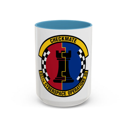 837 Cyberspace Operations Squadron ACC (U.S. Air Force) Accent Coffee Mug