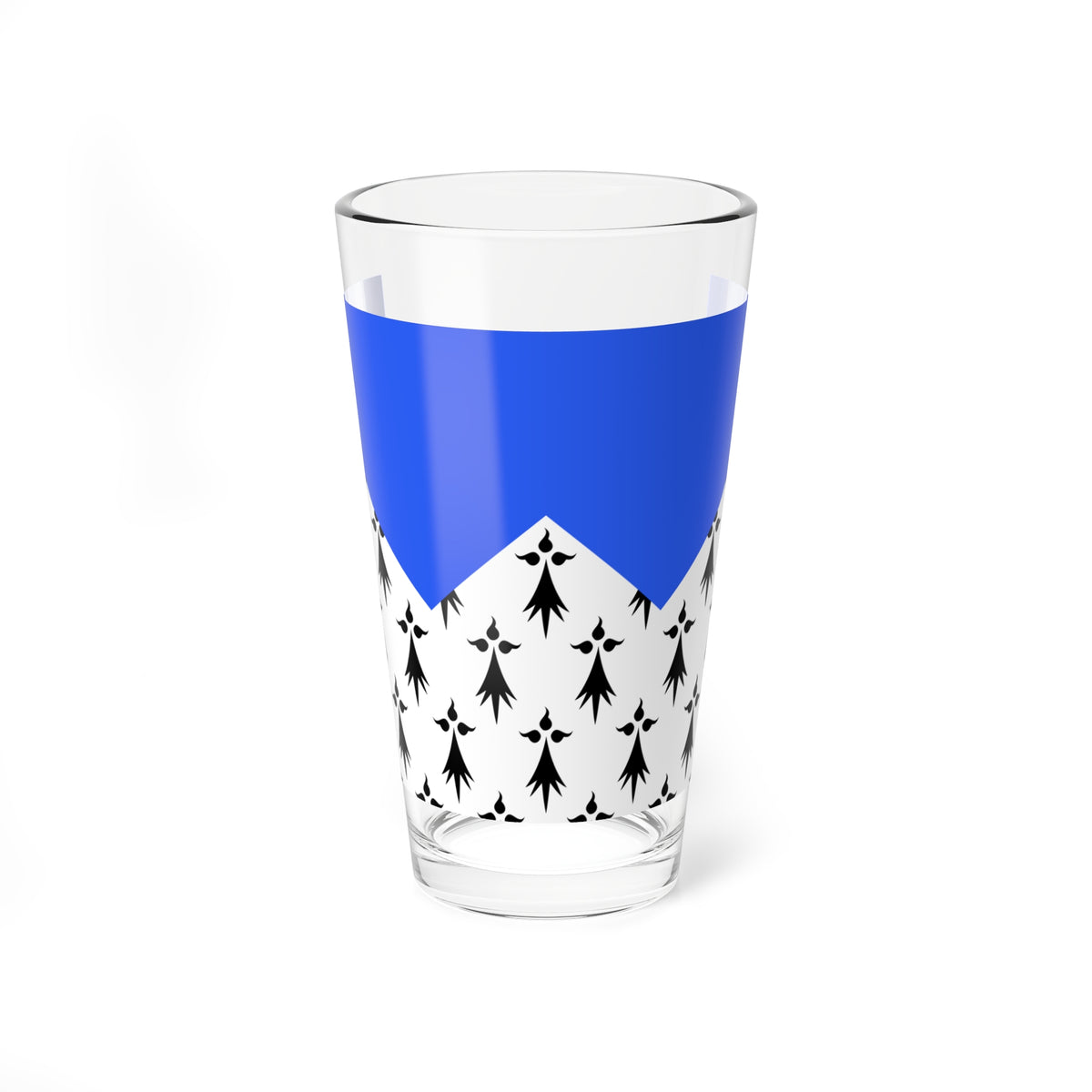 Drapeau fr departement Cotes-dArmor (France) Pint Glass 16oz