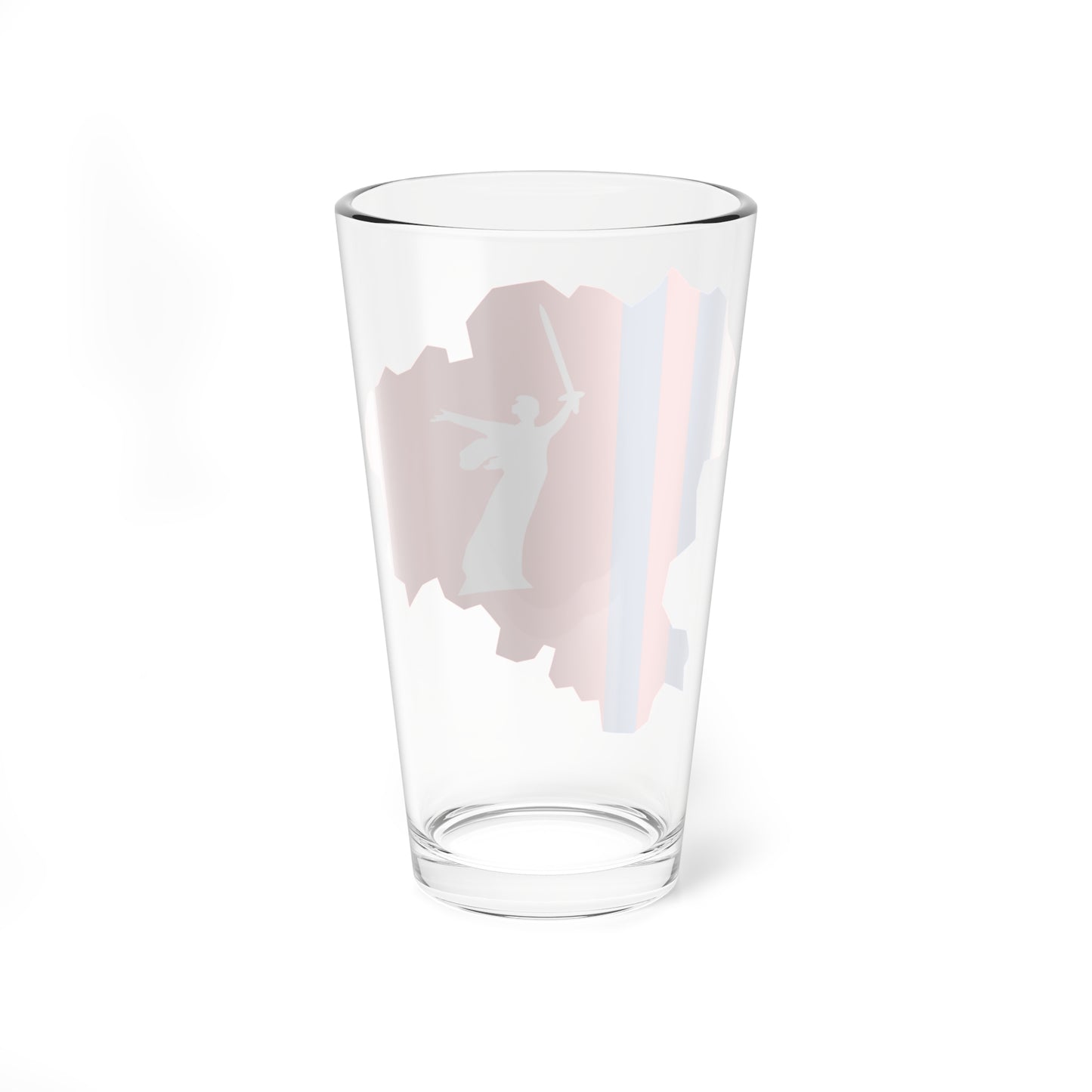 Flag-map of Volgograd Oblast (Russia) Pint Glass 16oz