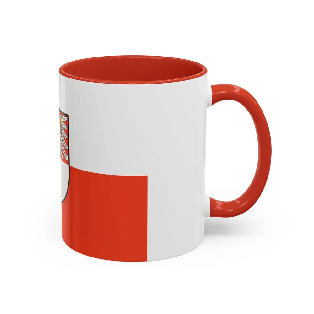 Flag of Barnim Germany - Accent Coffee Mug-Go Mug Yourself