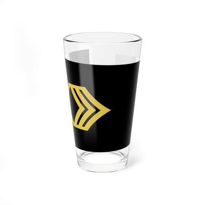 Army U.S. OR 06 (United States) (Military Rank) Pint Glass 16oz