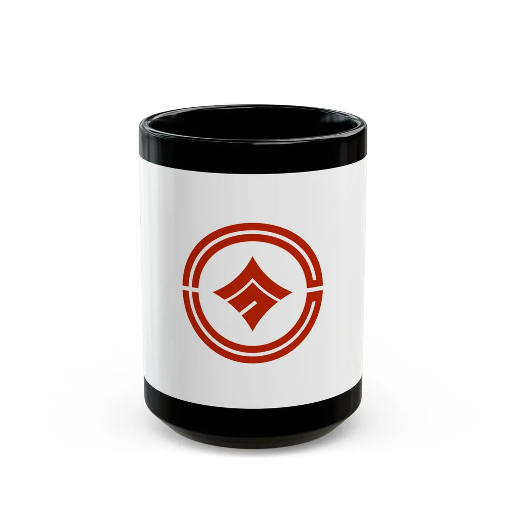 Flag of Kokubunji Tokyo Japan - Black Coffee Mug-15oz-Go Mug Yourself