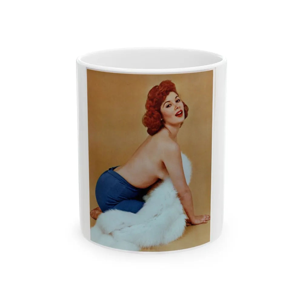 Jill St. John #130 (Vintage Female Icon) White Coffee Mug-11oz-Go Mug Yourself