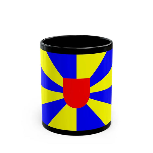 Flag of West Flanders Belgium - Black Coffee Mug-11oz-Go Mug Yourself