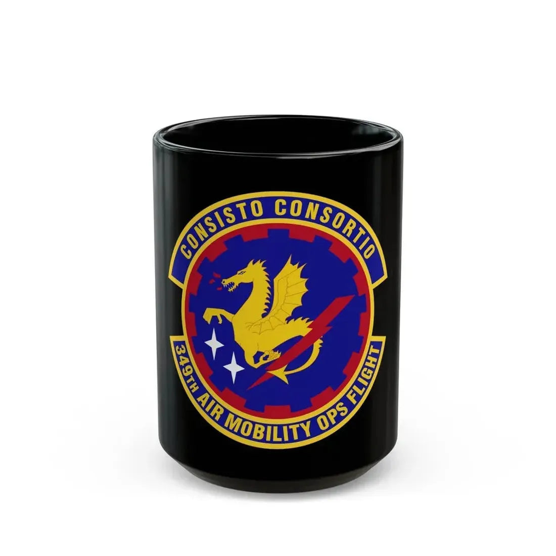 349th Air Mobility Operations Flight (U.S. Air Force) Black Coffee Mug 15oz - Go Mug Yourself