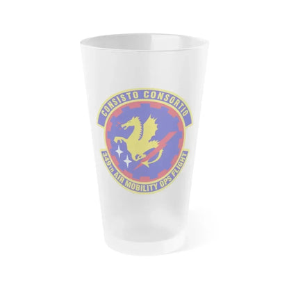 349th Air Mobility Operations Flight (U.S. Air Force) Frosted Pint Glass 16oz Default Title - Go Mug Yourself