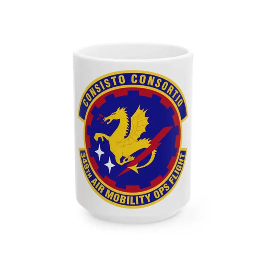 349th Air Mobility Operations Flight (U.S. Air Force) White Coffee Mug 15oz - Go Mug Yourself