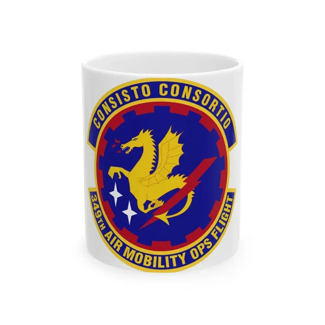 349th Air Mobility Operations Flight (U.S. Air Force) White Coffee Mug - Go Mug Yourself
