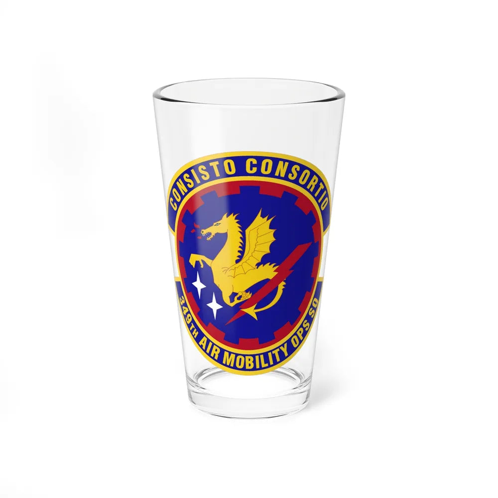 349th Air Mobility Operations Squadron (U.S. Air Force) Pint Glass 16oz-16oz-Go Mug Yourself