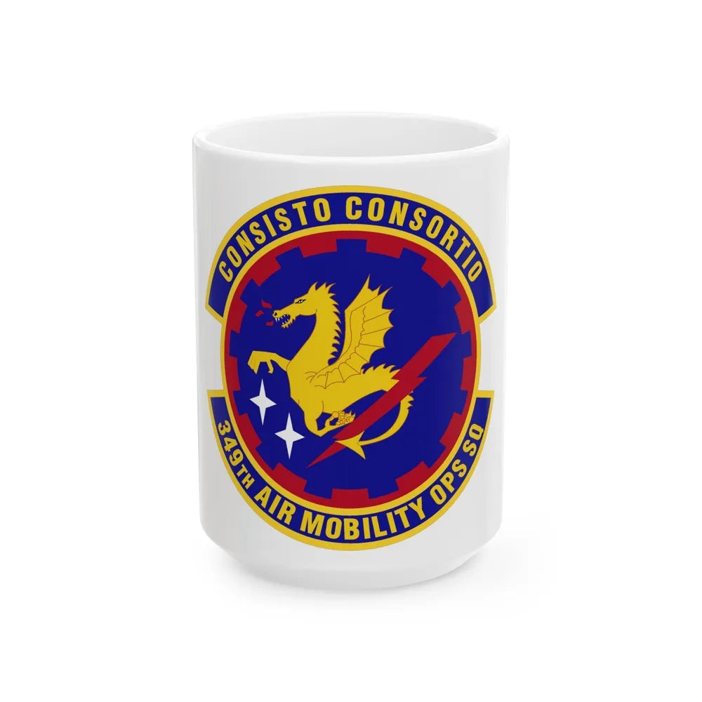 349th Air Mobility Operations Squadron (U.S. Air Force) White Coffee Mug-15oz-Go Mug Yourself