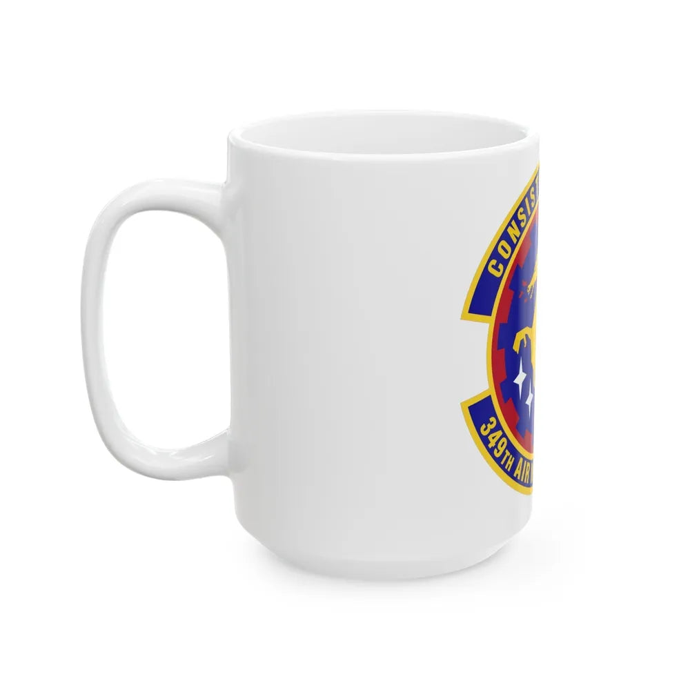 349th Air Mobility Operations Squadron (U.S. Air Force) White Coffee Mug-Go Mug Yourself