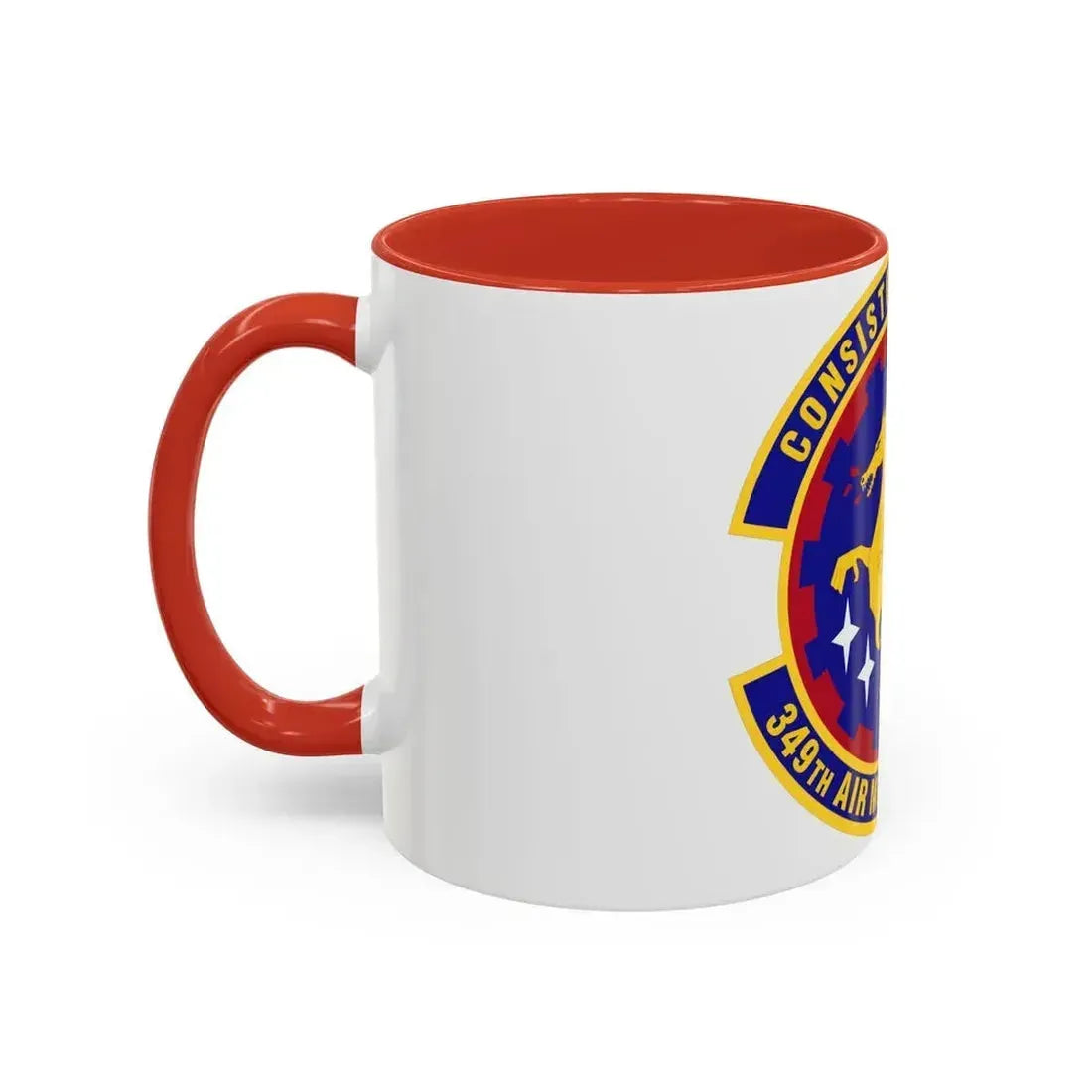 349th Air Mobility Operations Squadron (U.S. Air Force) Accent Coffee Mug - Go Mug Yourself