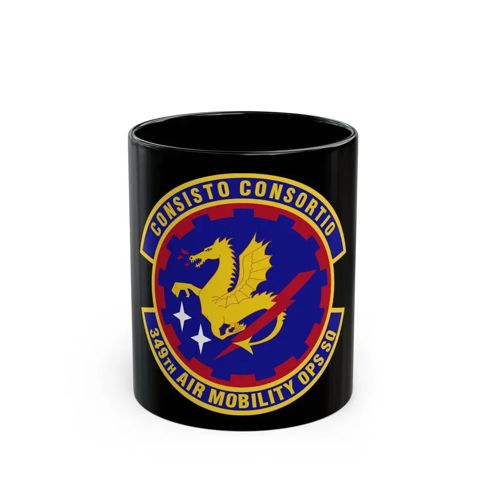 349th Air Mobility Operations Squadron (U.S. Air Force) Black Coffee Mug 11oz - Go Mug Yourself
