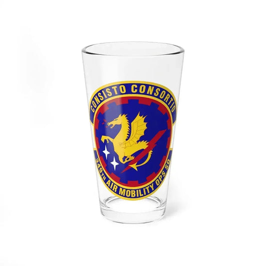 349th Air Mobility Operations Squadron (U.S. Air Force) Pint Glass 16oz 16oz - Go Mug Yourself