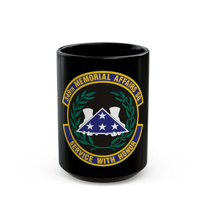 349th Memorial Affairs Squadron (U.S. Air Force) Black Coffee Mug-15oz-Go Mug Yourself