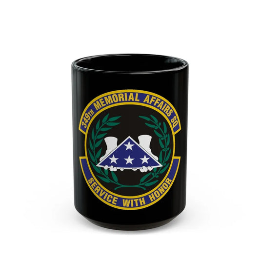 349th Memorial Affairs Squadron (U.S. Air Force) Black Coffee Mug-15oz-Go Mug Yourself