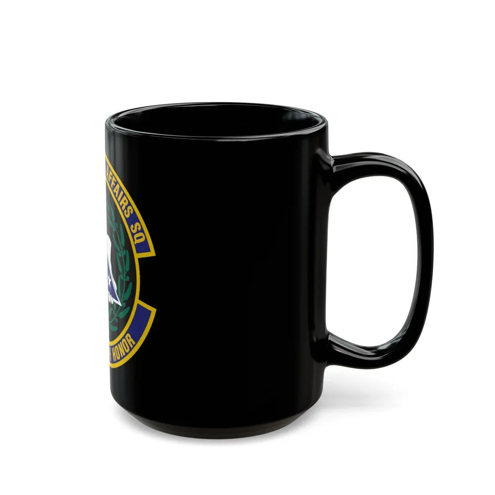 349th Memorial Affairs Squadron (U.S. Air Force) Black Coffee Mug-Go Mug Yourself