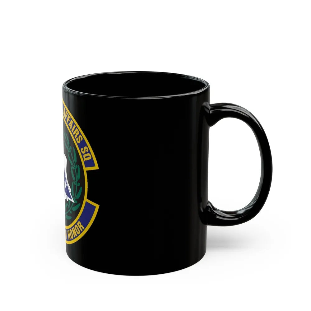 349th Memorial Affairs Squadron (U.S. Air Force) Black Coffee Mug-Go Mug Yourself