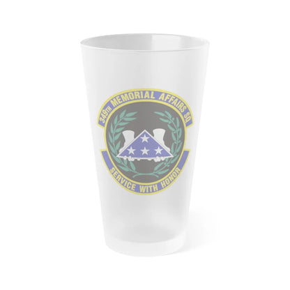 349th Memorial Affairs Squadron (U.S. Air Force) Frosted Pint Glass 16oz-16oz-Frosted-Go Mug Yourself