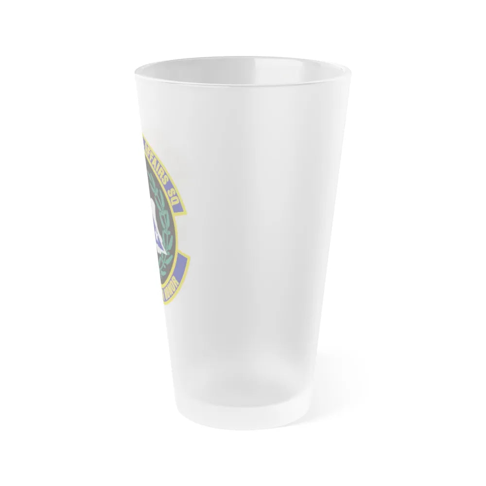 349th Memorial Affairs Squadron (U.S. Air Force) Frosted Pint Glass 16oz-Go Mug Yourself