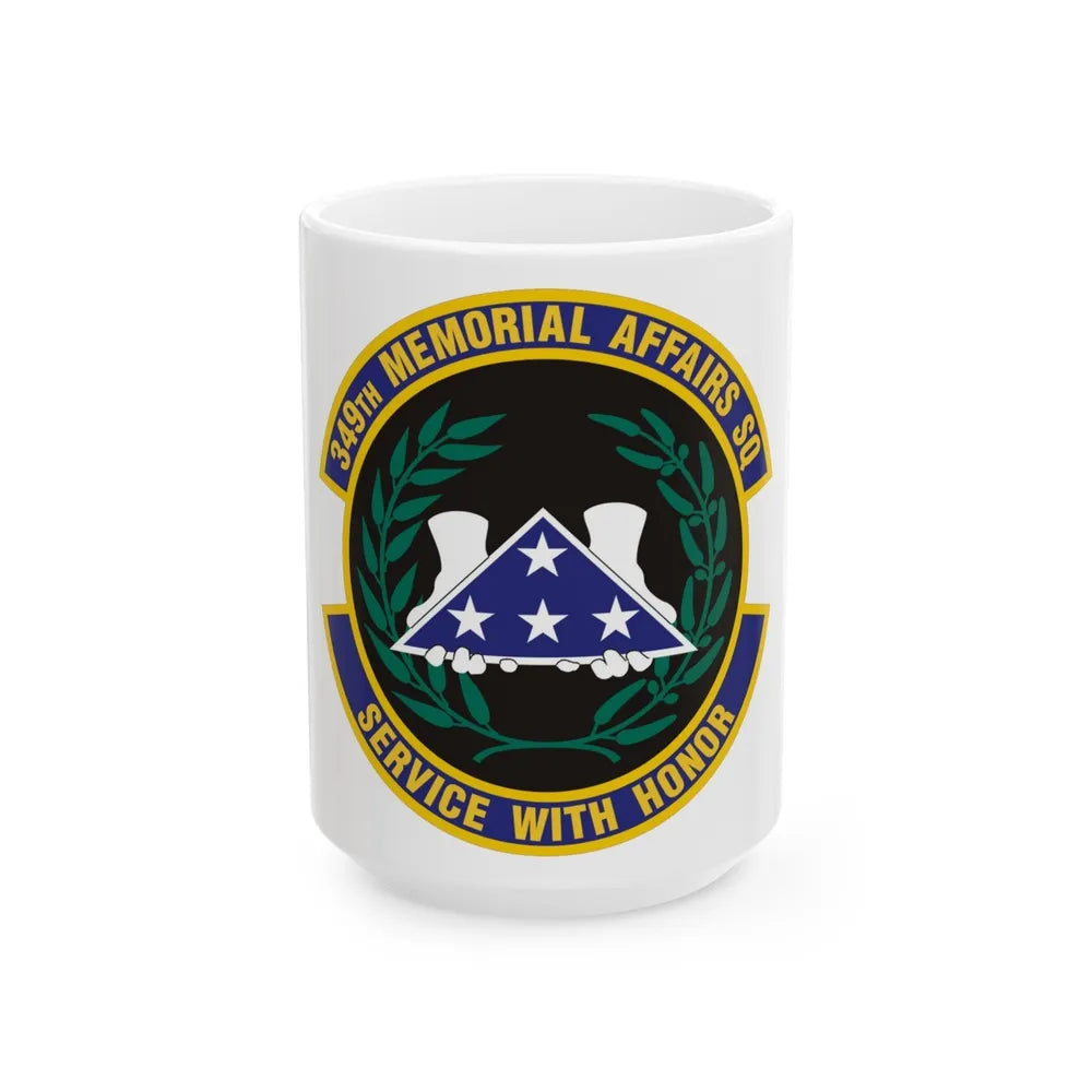 349th Memorial Affairs Squadron (U.S. Air Force) White Coffee Mug-15oz-Go Mug Yourself