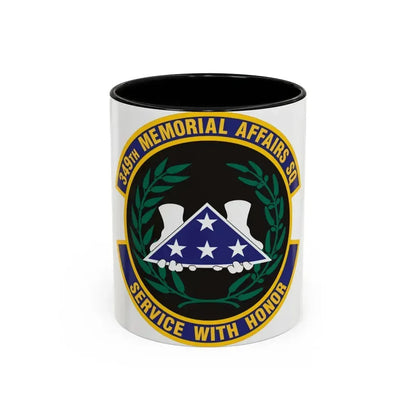 349th Memorial Affairs Squadron (U.S. Air Force) Accent Coffee Mug 11oz Black - Go Mug Yourself