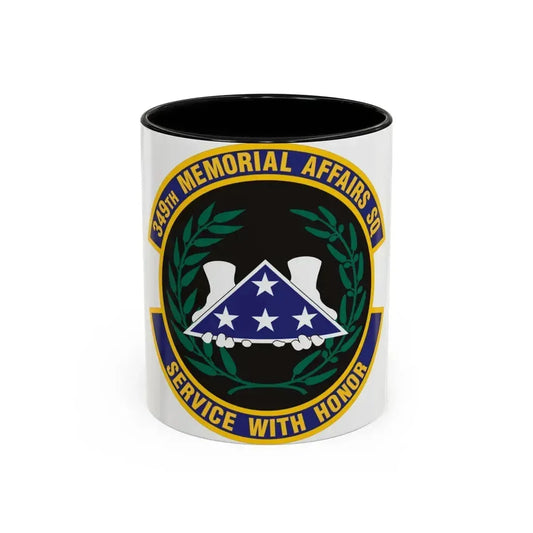 349th Memorial Affairs Squadron (U.S. Air Force) Accent Coffee Mug 11oz Black - Go Mug Yourself