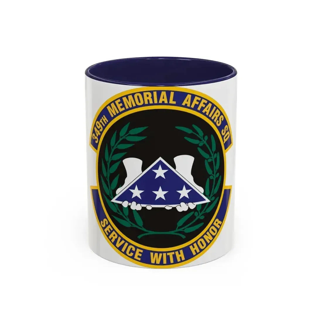 349th Memorial Affairs Squadron (U.S. Air Force) Accent Coffee Mug 11oz Navy - Go Mug Yourself
