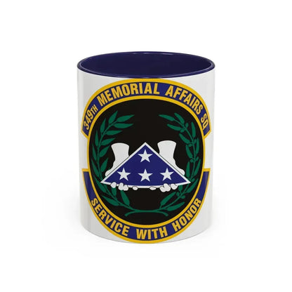 349th Memorial Affairs Squadron (U.S. Air Force) Accent Coffee Mug 11oz Navy - Go Mug Yourself