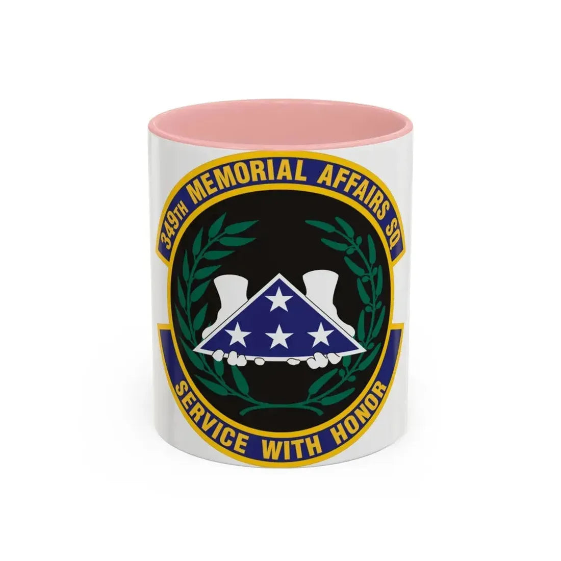 349th Memorial Affairs Squadron (U.S. Air Force) Accent Coffee Mug 11oz Pink - Go Mug Yourself