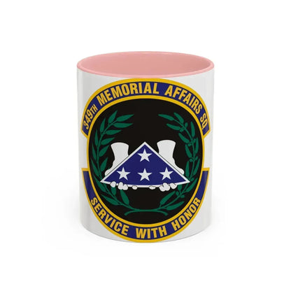349th Memorial Affairs Squadron (U.S. Air Force) Accent Coffee Mug 11oz Pink - Go Mug Yourself