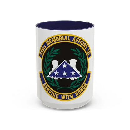 349th Memorial Affairs Squadron (U.S. Air Force) Accent Coffee Mug 15oz Navy - Go Mug Yourself