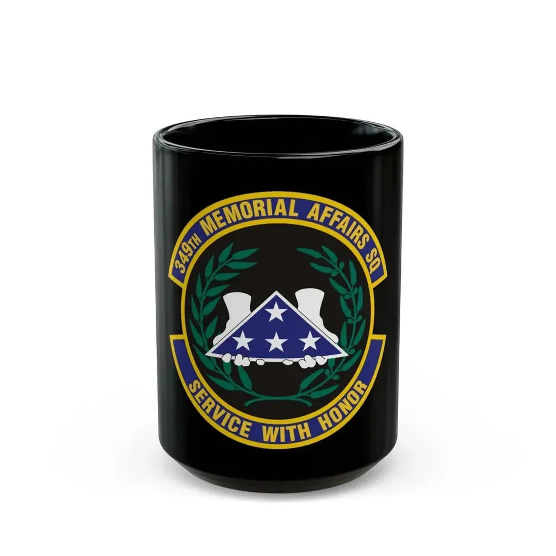 349th Memorial Affairs Squadron (U.S. Air Force) Black Coffee Mug 15oz - Go Mug Yourself