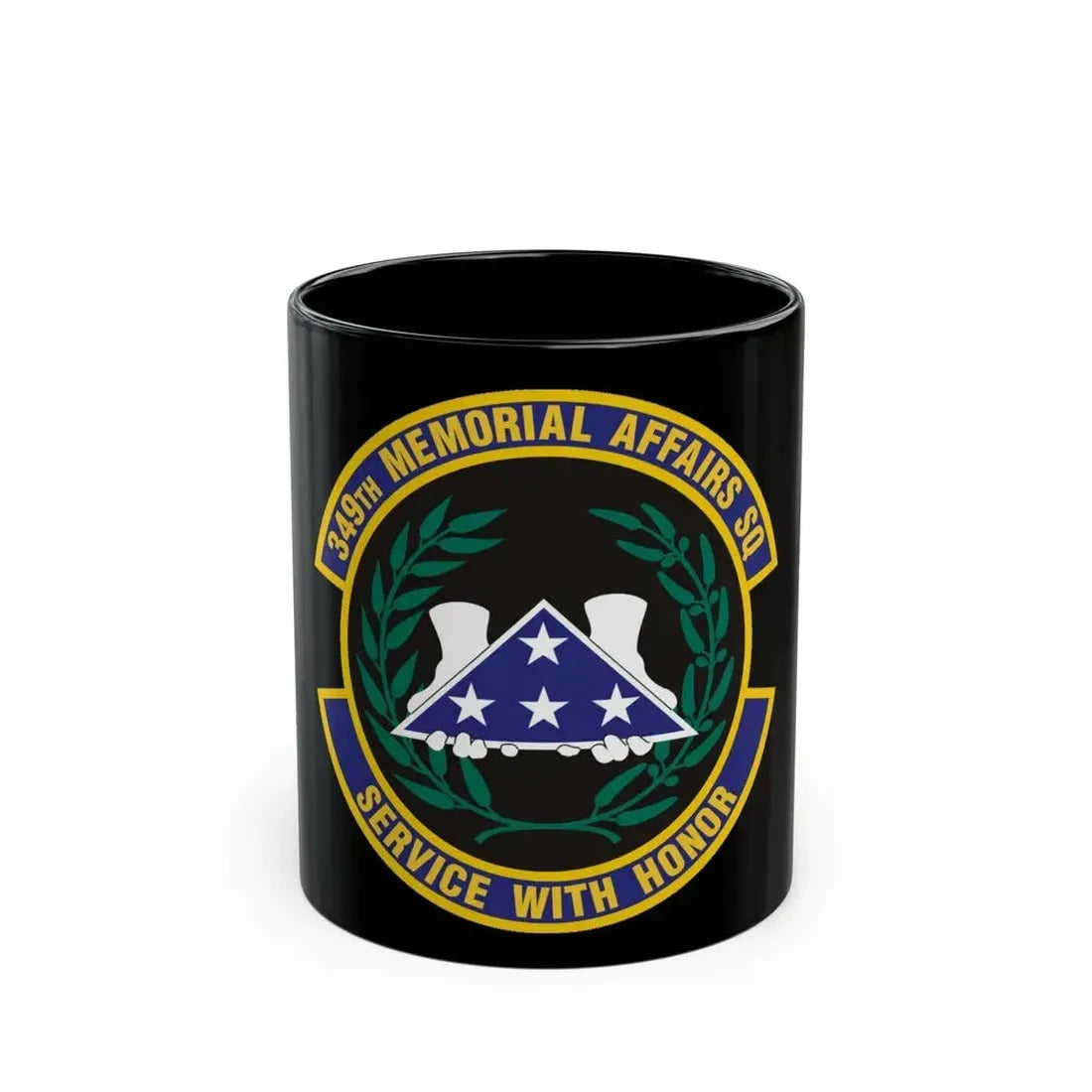 349th Memorial Affairs Squadron (U.S. Air Force) Black Coffee Mug - Go Mug Yourself