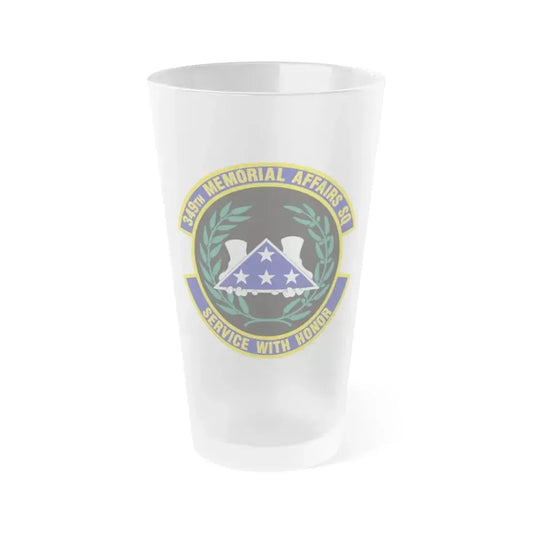 349th Memorial Affairs Squadron (U.S. Air Force) Frosted Pint Glass 16oz 16oz Frosted - Go Mug Yourself