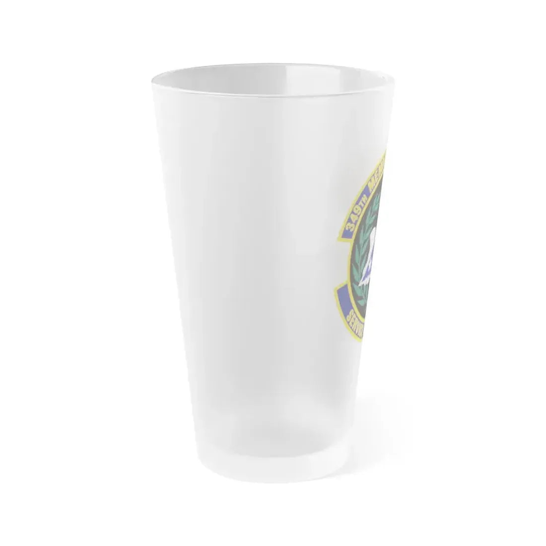 349th Memorial Affairs Squadron (U.S. Air Force) Frosted Pint Glass 16oz - Go Mug Yourself