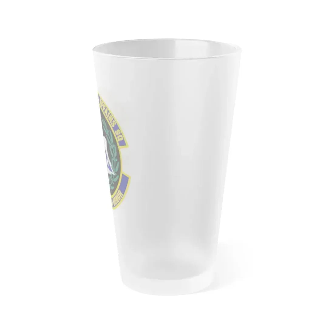 349th Memorial Affairs Squadron (U.S. Air Force) Frosted Pint Glass 16oz - Go Mug Yourself