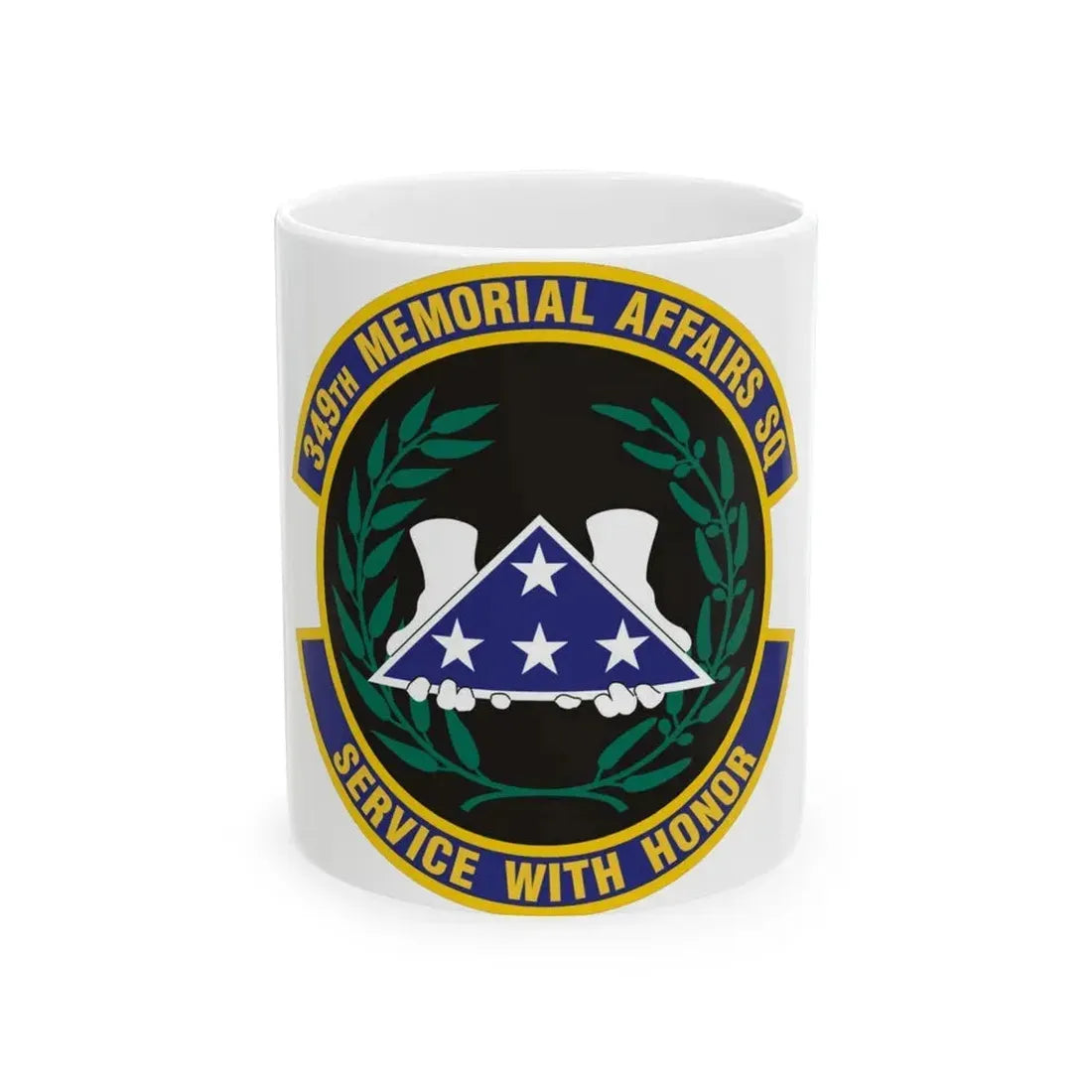 349th Memorial Affairs Squadron (U.S. Air Force) White Coffee Mug 11oz - Go Mug Yourself