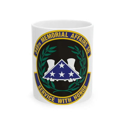 349th Memorial Affairs Squadron (U.S. Air Force) White Coffee Mug 11oz - Go Mug Yourself