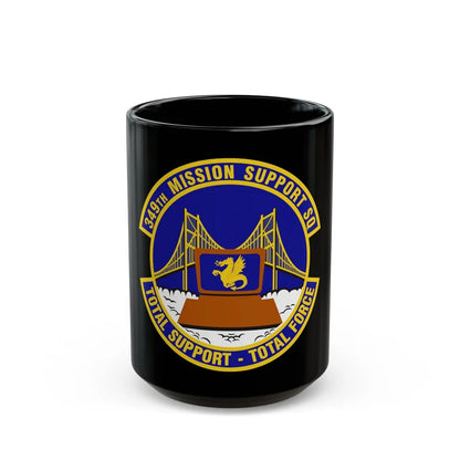 349th Mission Support Squadron (U.S. Air Force) Black Coffee Mug-15oz-Go Mug Yourself