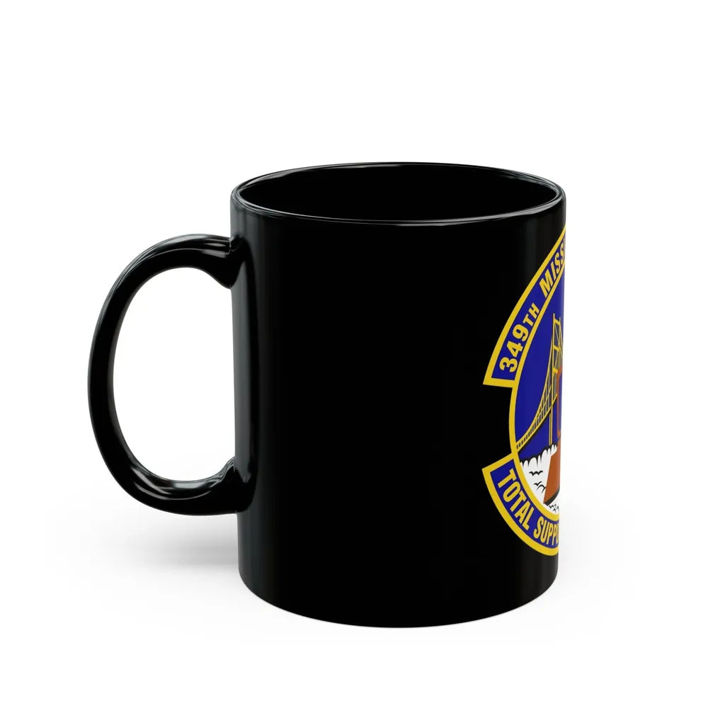 349th Mission Support Squadron (U.S. Air Force) Black Coffee Mug-Go Mug Yourself