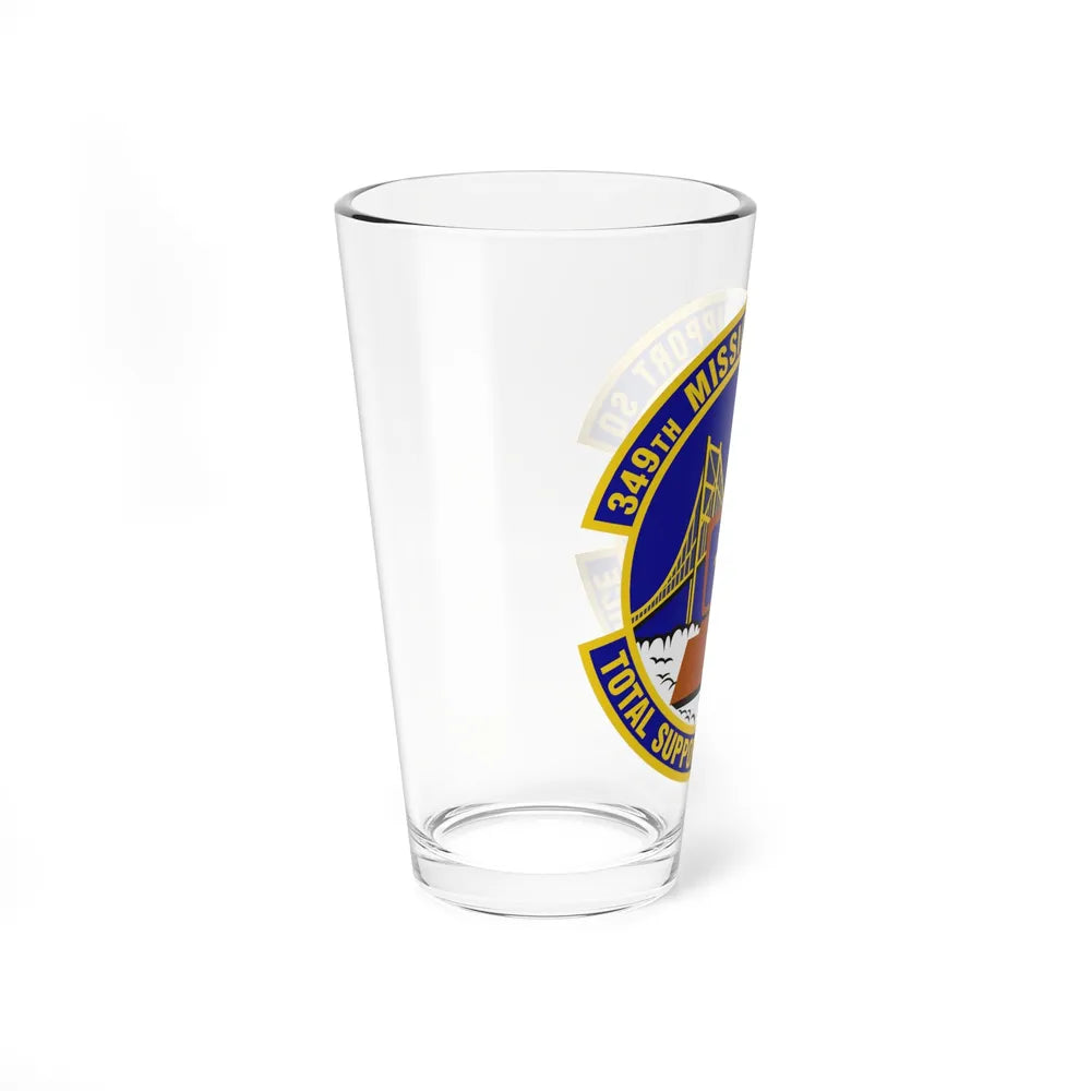 349th Mission Support Squadron (U.S. Air Force) Pint Glass 16oz-Go Mug Yourself